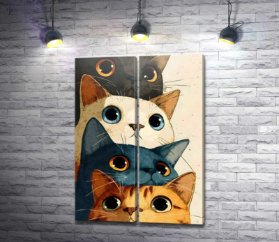 Стопка котов