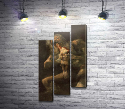 Модульная картина "Сатурн, пожирающий своего сына"