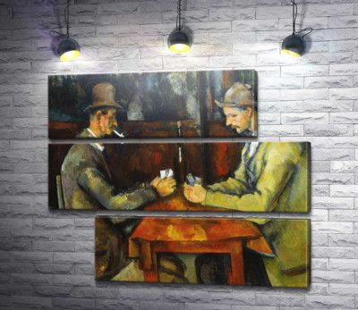 Модульная картина "Игроки в карты"