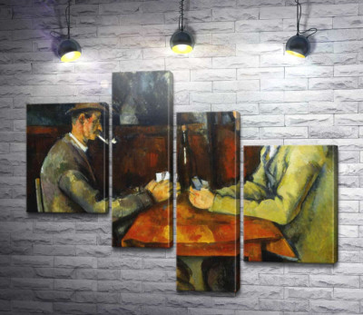 Модульная картина "Игроки в карты"