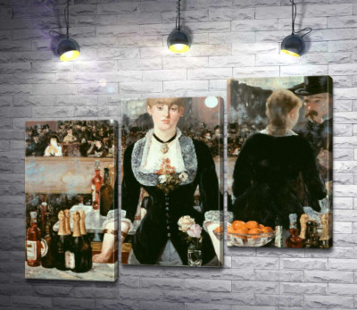 Модульна картина "Бар у Фолі Бержер"