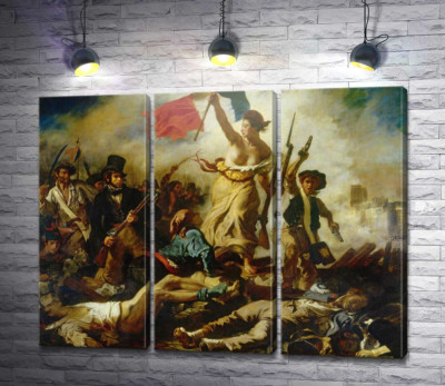 Модульна картина "Свобода, яка веде народ"
