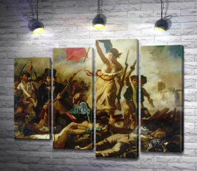 Модульна картина "Свобода, яка веде народ"