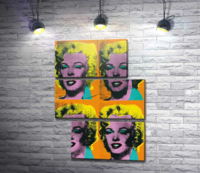 Модульна картина "Orange Marilyn"