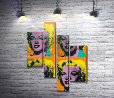 Модульна картина "Orange Marilyn"