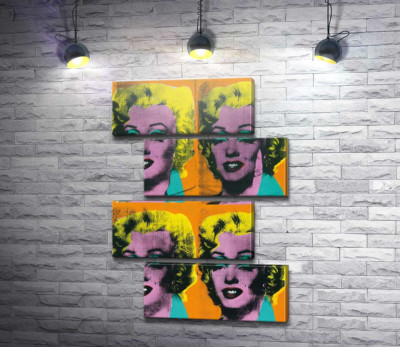 Модульна картина "Orange Marilyn"