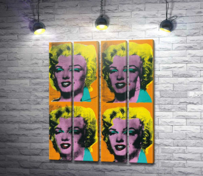 Модульна картина "Orange Marilyn"