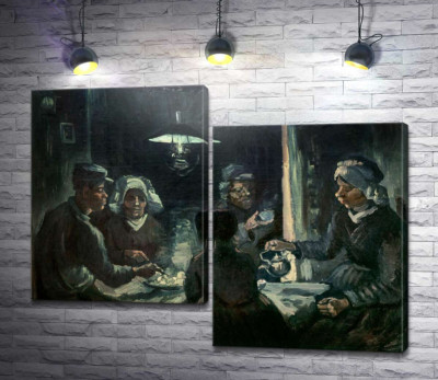 Модульна картина "Їдці картоплі"