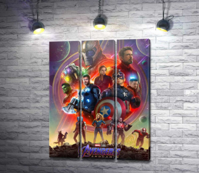 Модульна картина "Герої Marvel Avengers"