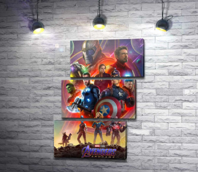 Модульная картина "Герои Marvel Avengers"