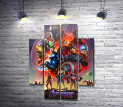 Модульная картина "Герои Marvel Avengers"
