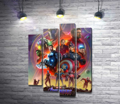Модульна картина "Герої Marvel Avengers"