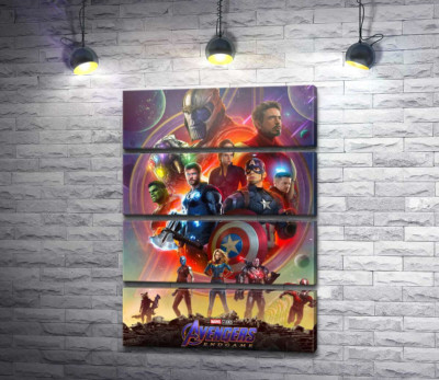 Модульная картина "Герои Marvel Avengers"