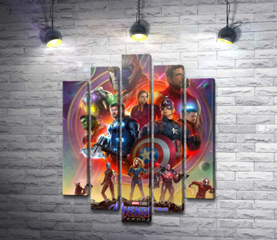 Модульна картина "Герої Marvel Avengers"