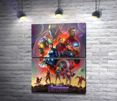 Модульная картина "Герои Marvel Avengers"