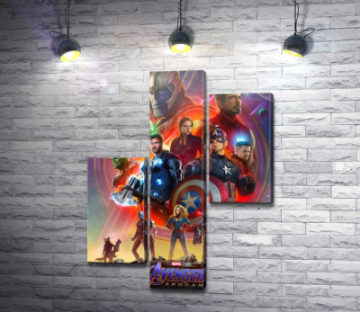 Модульная картина "Герои Marvel Avengers"