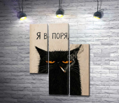 Кот с сигаретой