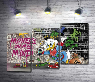 Модульна картина "Скрудж-бомбер: Money on my mind"