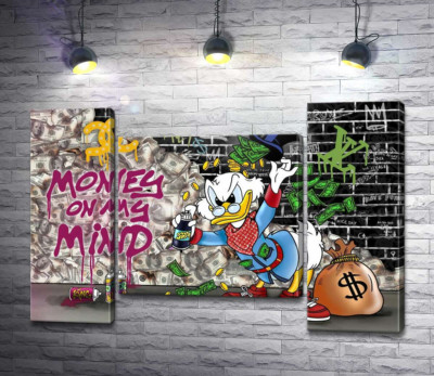 Модульна картина "Скрудж-бомбер: Money on my mind"