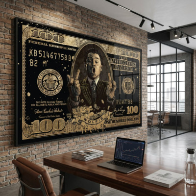 Wolfie: Золотая банкнота Волк с Wall-Street
