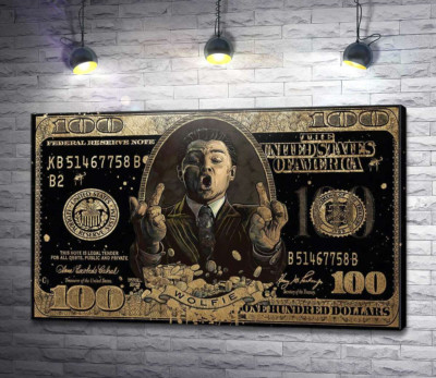 Wolfie: Золотая банкнота Волк с Wall-Street