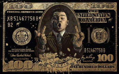Wolfie: Золотая банкнота Волк с Wall-Street