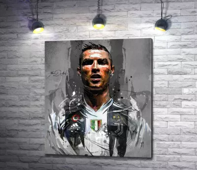 Легендарний футболіст Кріштіану Роналду (Cristiano Ronaldo) в азарті гри