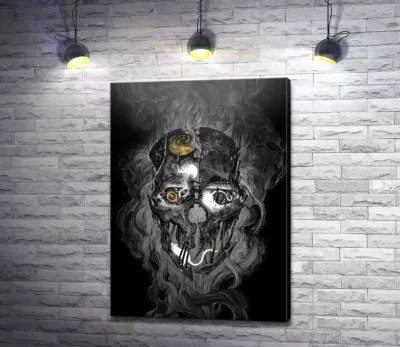 Абстрактний силует черепа