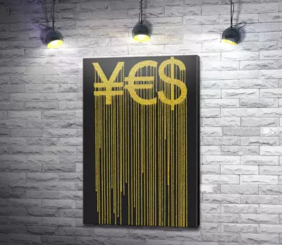 YES: ієна, євро та долар у золотих потіках