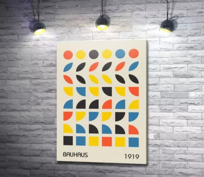 Абстрактний Баухаус плакат 1919