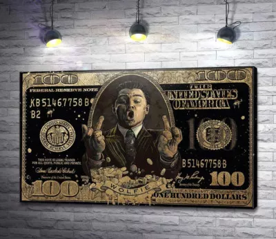 Wolfie: Золотая банкнота Волк с Wall-Street