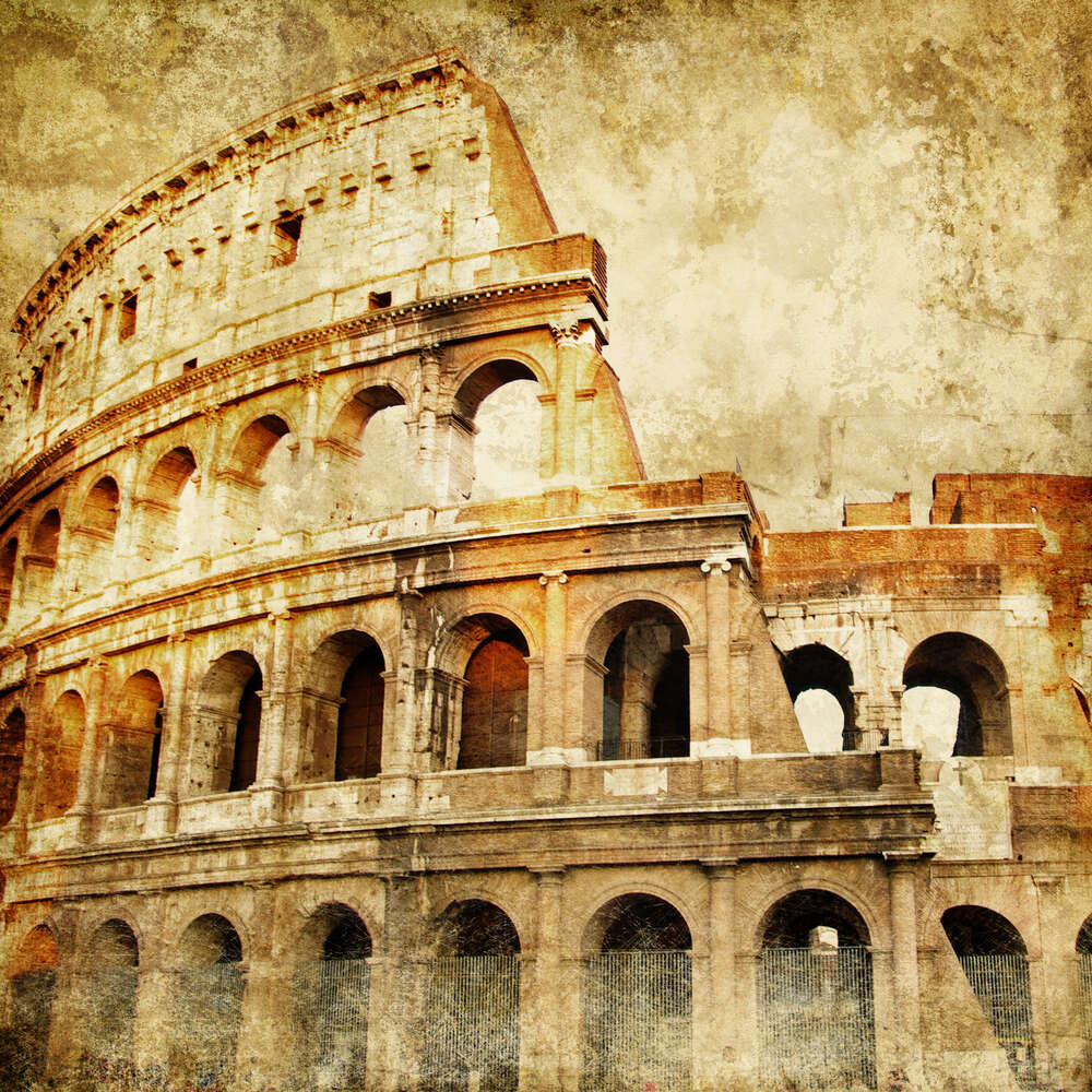 картина-постер Величественный Колизей - символ мастерства и богатства