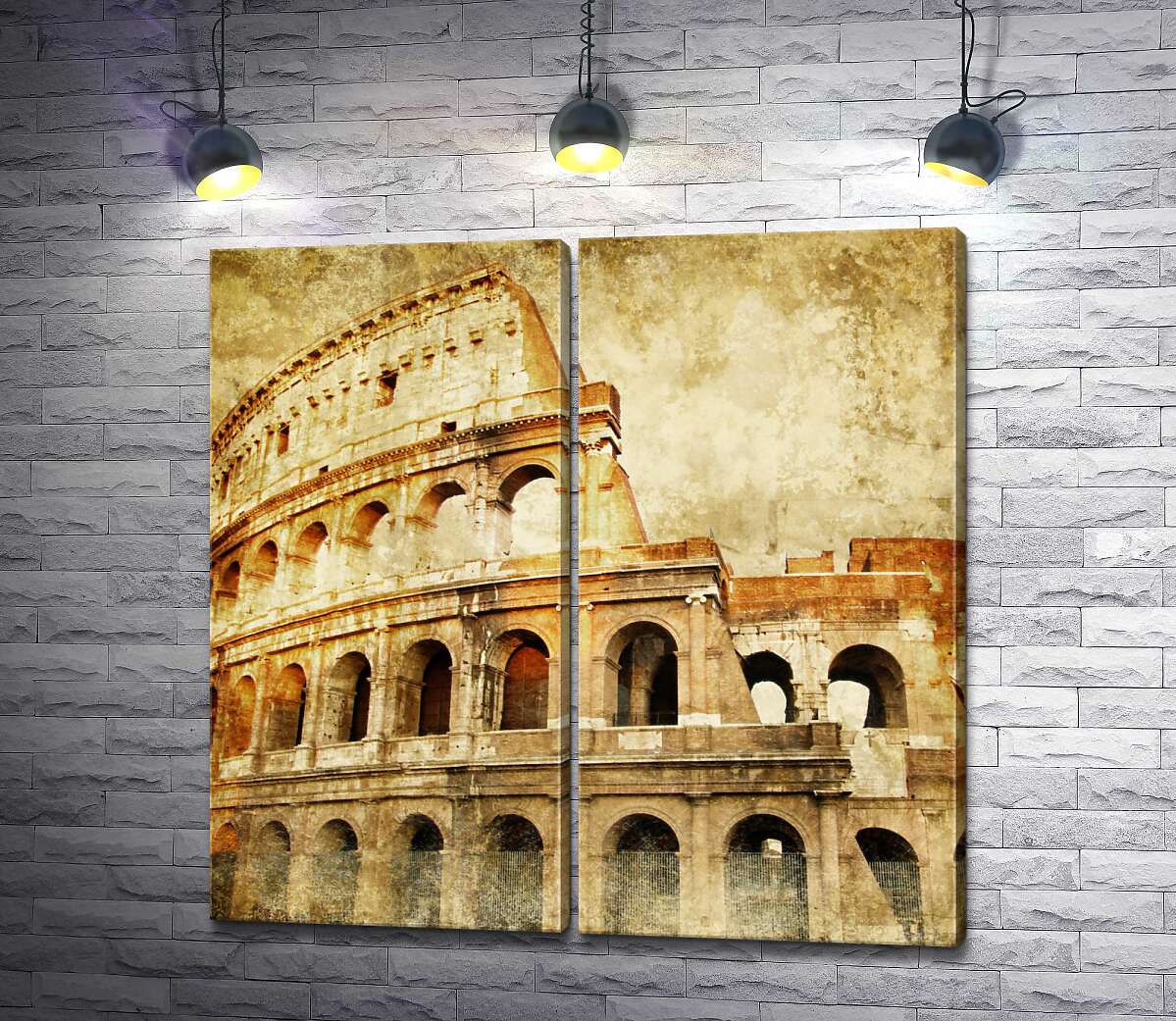 модульная картина Величественный Колизей - символ мастерства и богатства