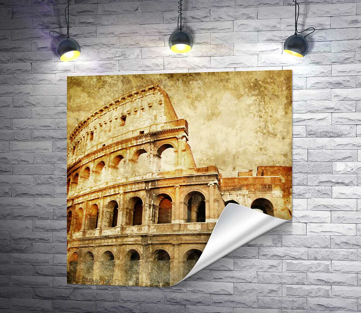 печать Величественный Колизей - символ мастерства и богатства