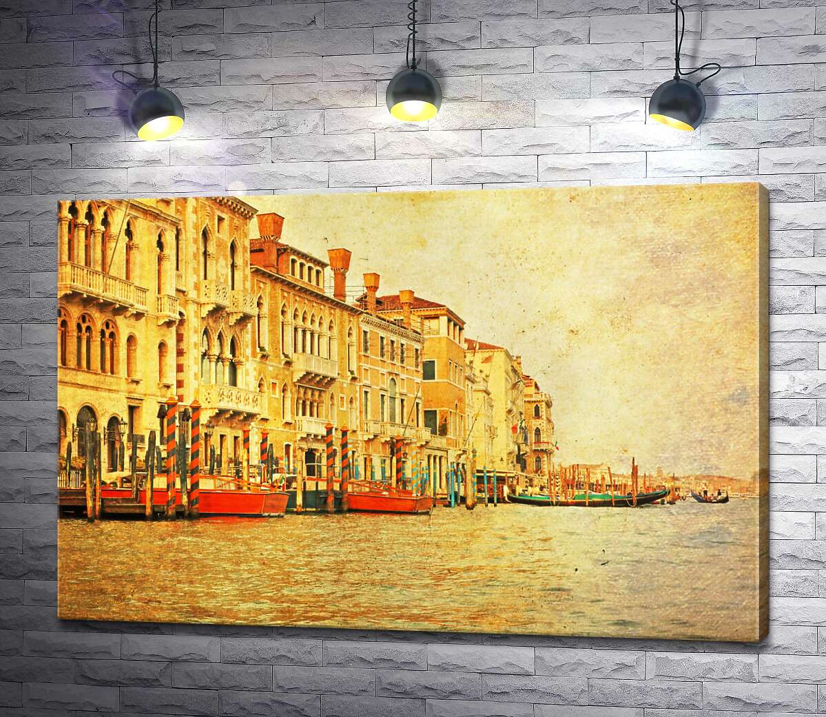 картина Традиционный венецианский причал на Гранд-канале (The Grand Canal)