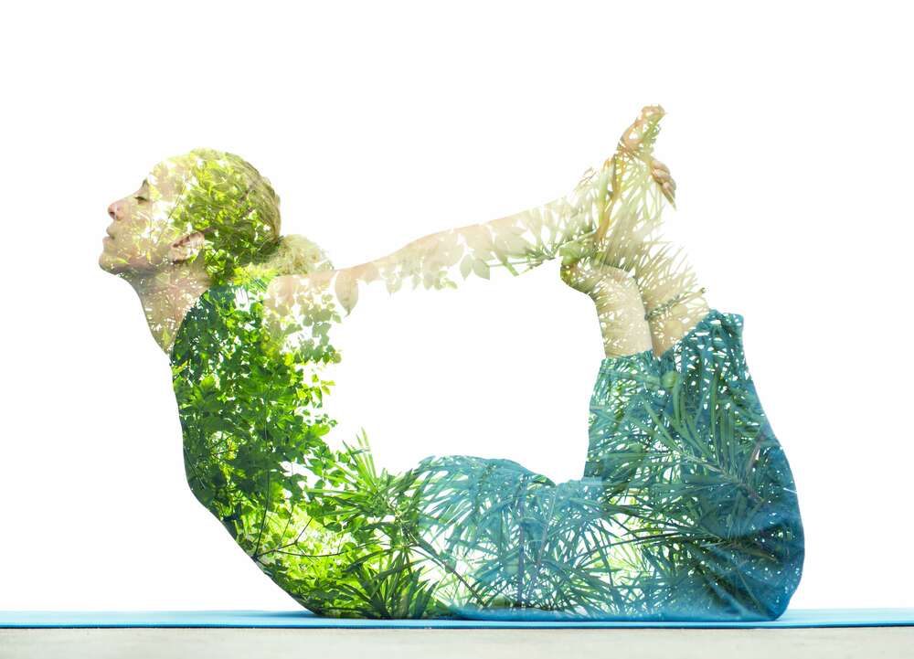 картина-постер Природа оживає в позі йоги