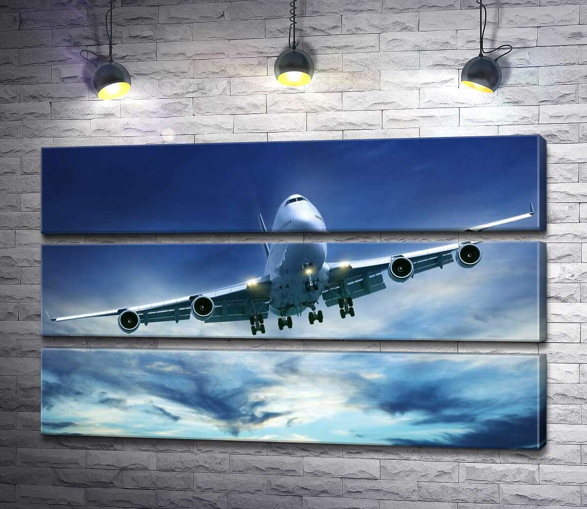 модульна картина На посадку: американський літак "Jumbo Jet" (Модуль №15)