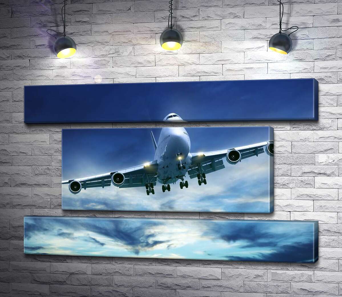 модульна картина На посадку: американський літак "Jumbo Jet" (Модуль №18)