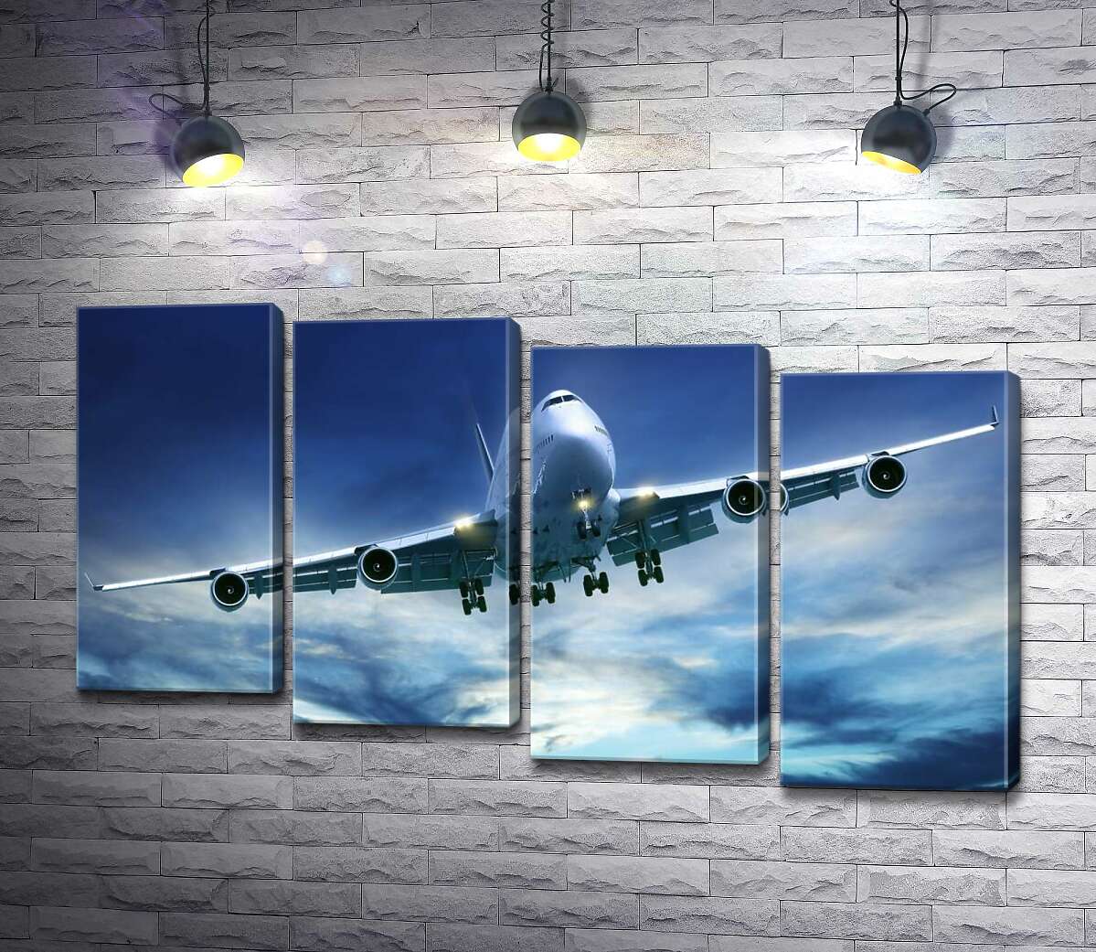 модульна картина На посадку: американський літак "Jumbo Jet" (Модуль №19)