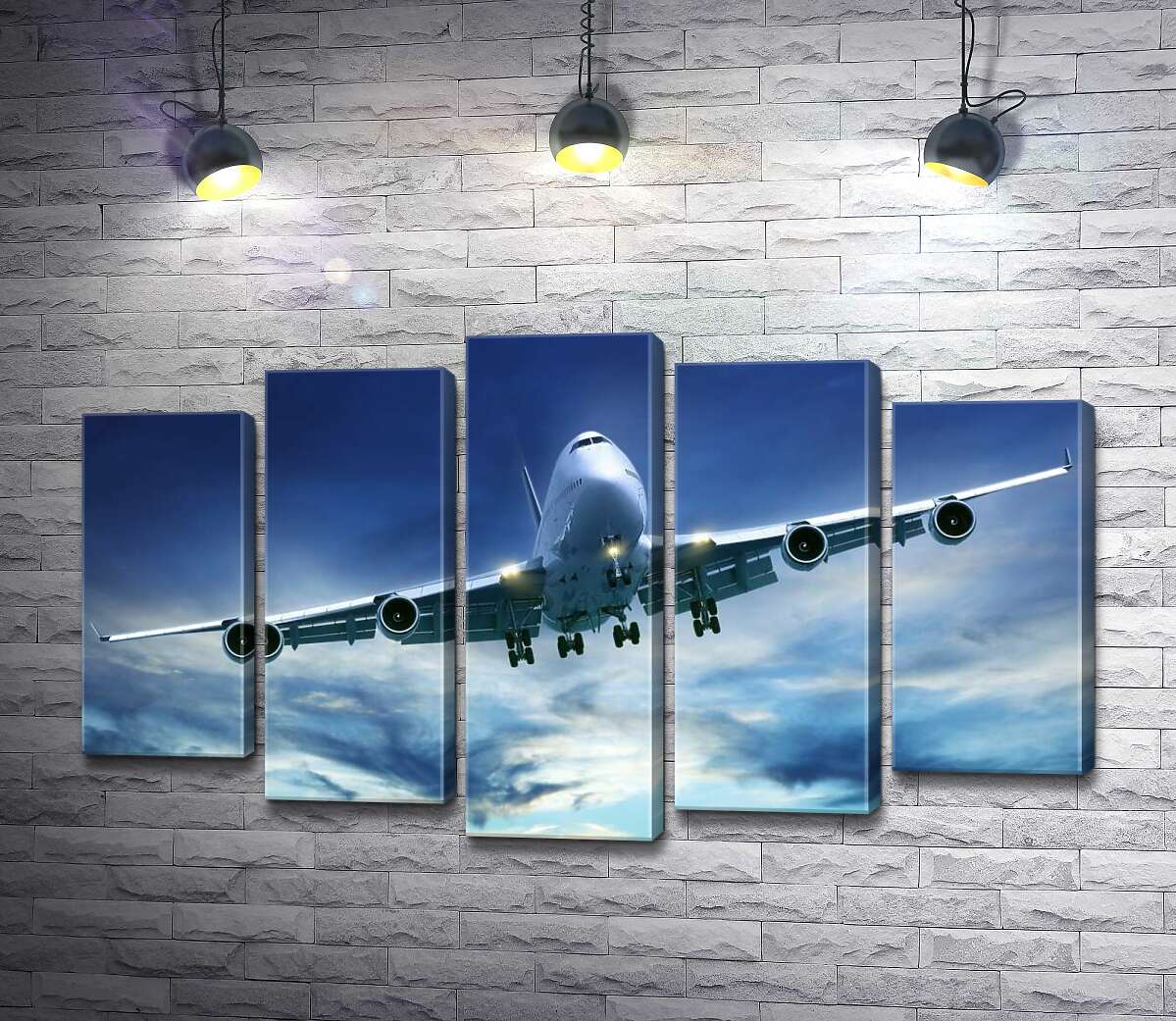 модульна картина На посадку: американський літак "Jumbo Jet" (Модуль №4)