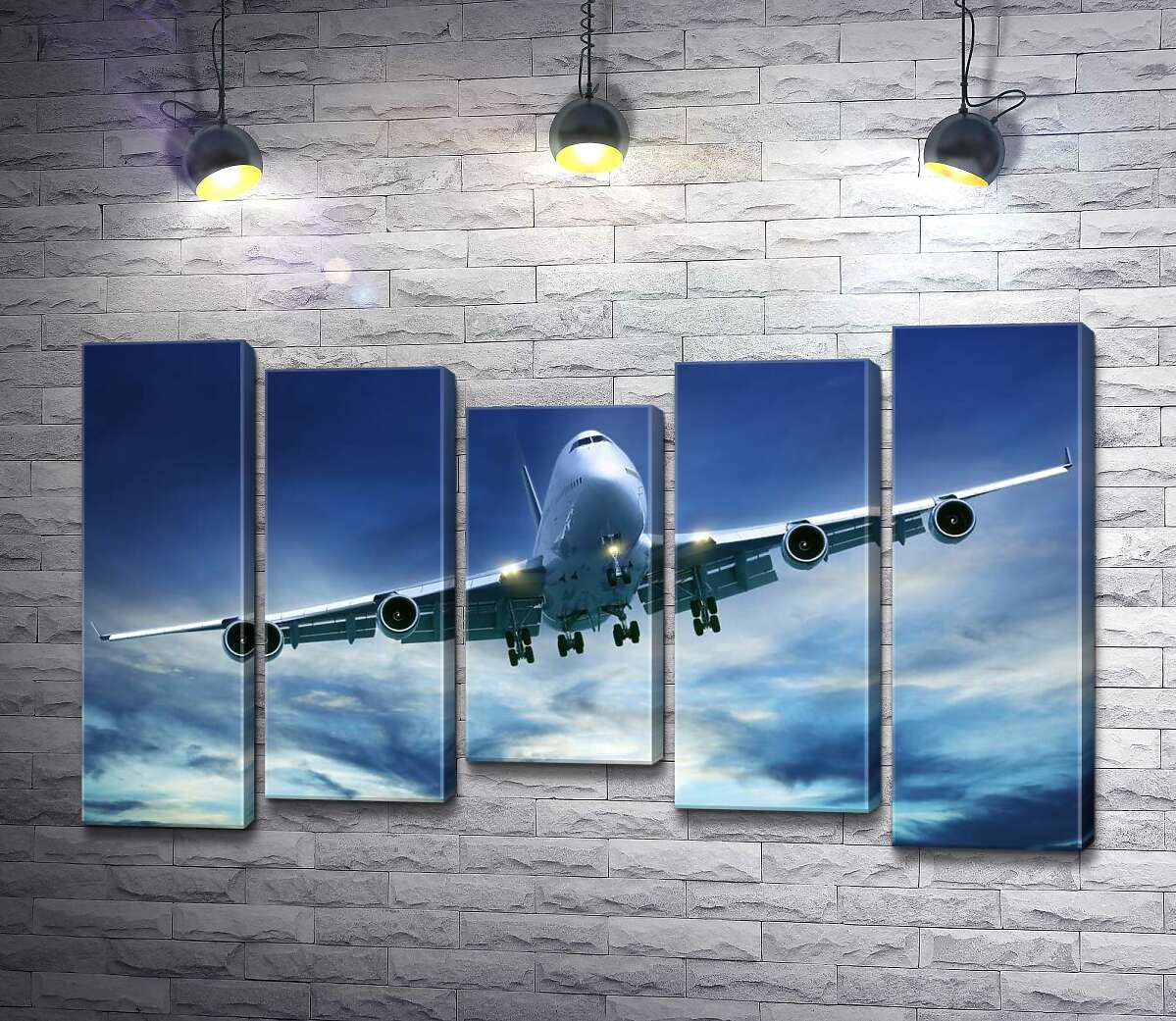 модульна картина На посадку: американський літак "Jumbo Jet" (Модуль №27)