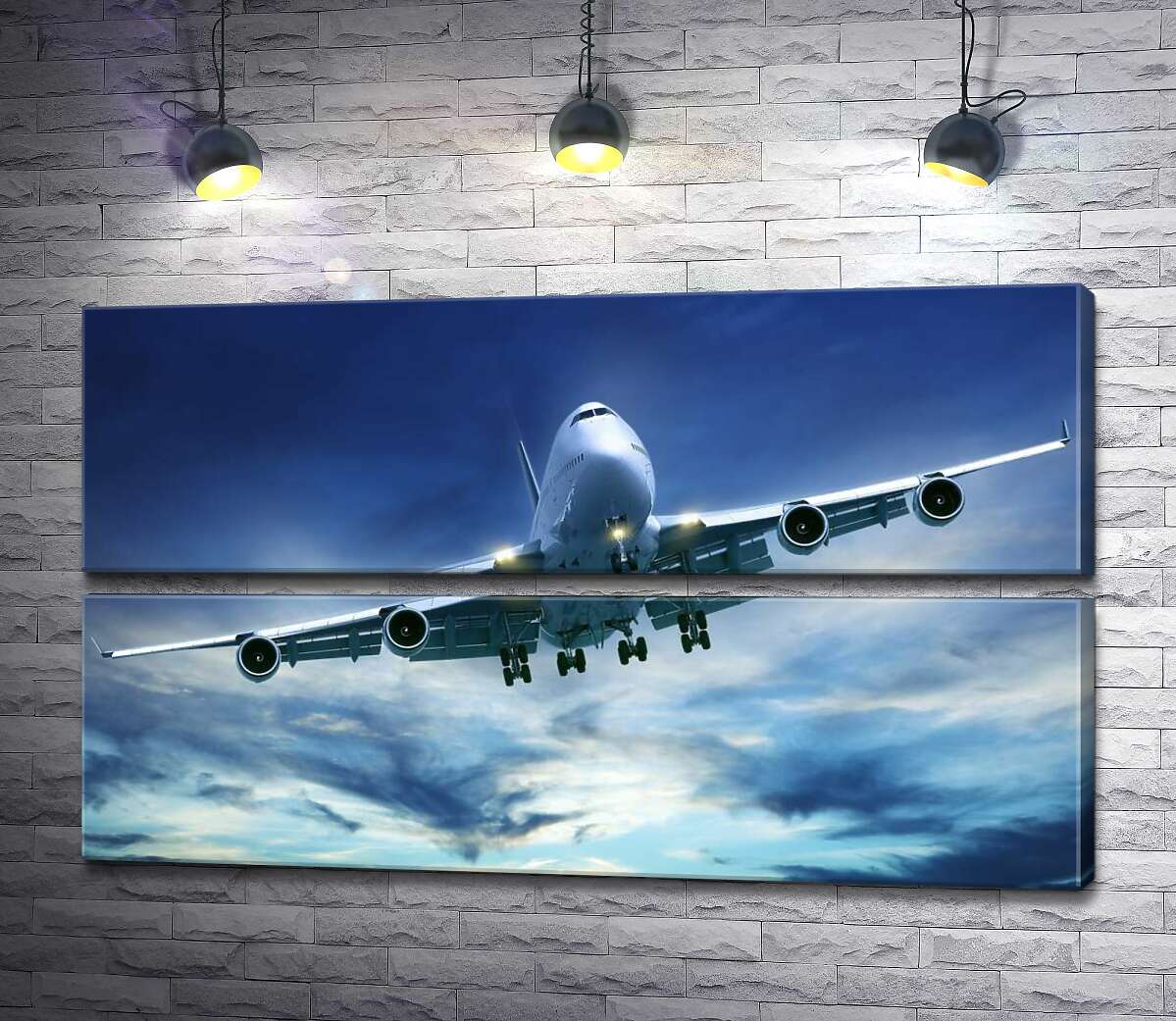 модульна картина На посадку: американський літак "Jumbo Jet" (Модуль №7)