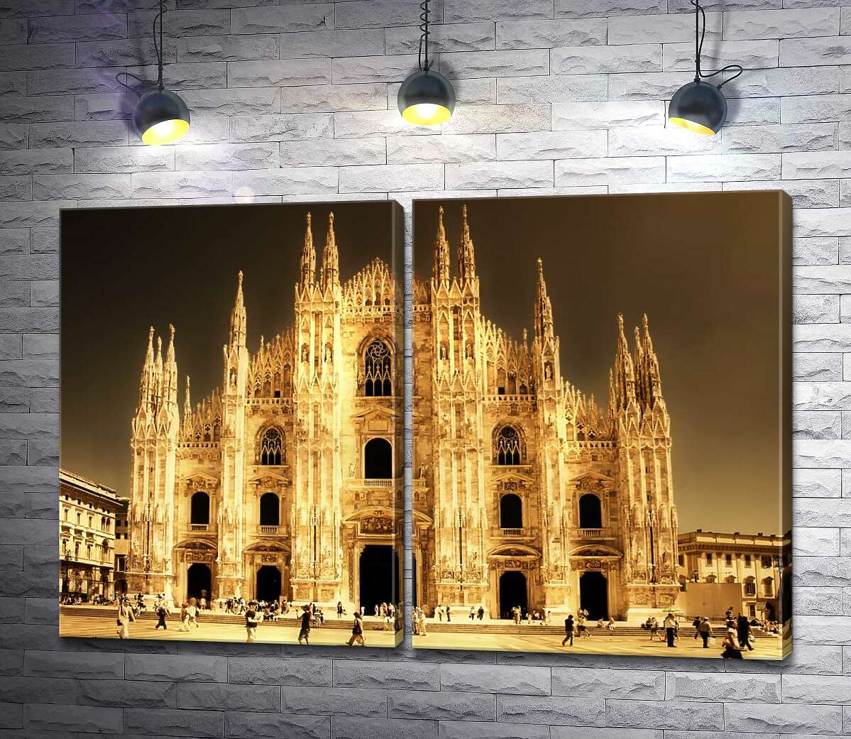 модульная картина Готический триумф Миланского собора