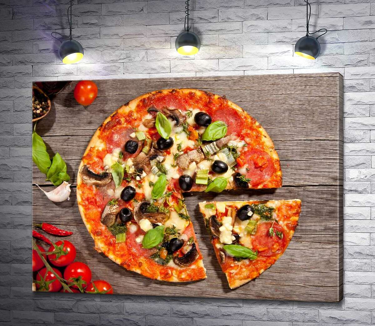 картина Вкус Италии в каждом кусочке пиццы