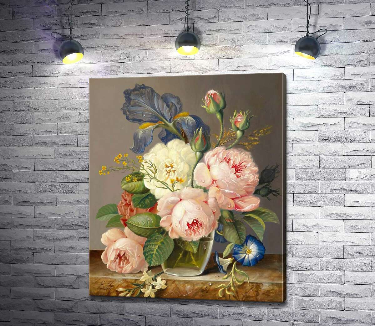 картина Винтажный букет цветов