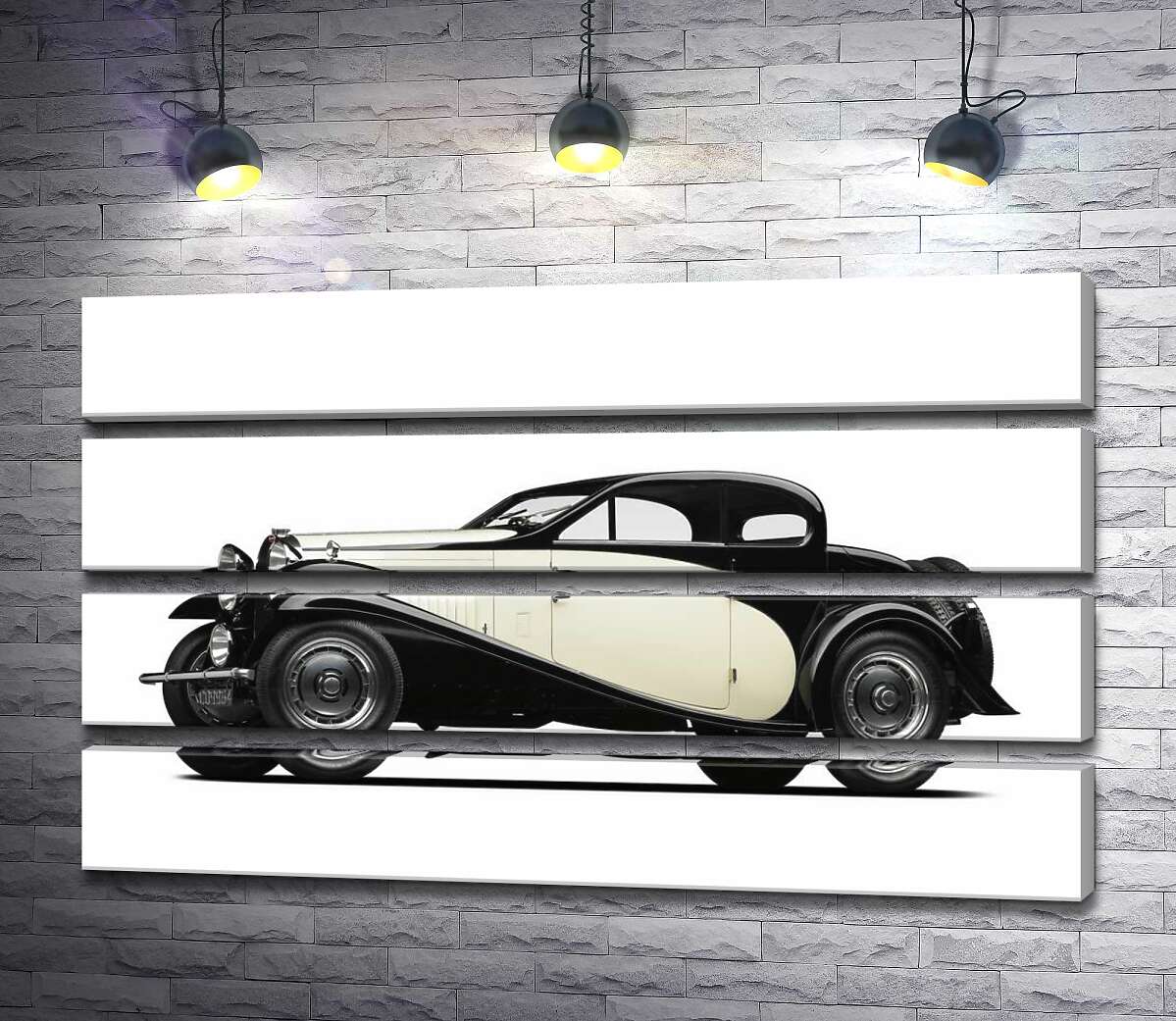 модульна картина Елегантний французький автомобіль Бугатті (Bugatti Type 46) (Модуль №22)