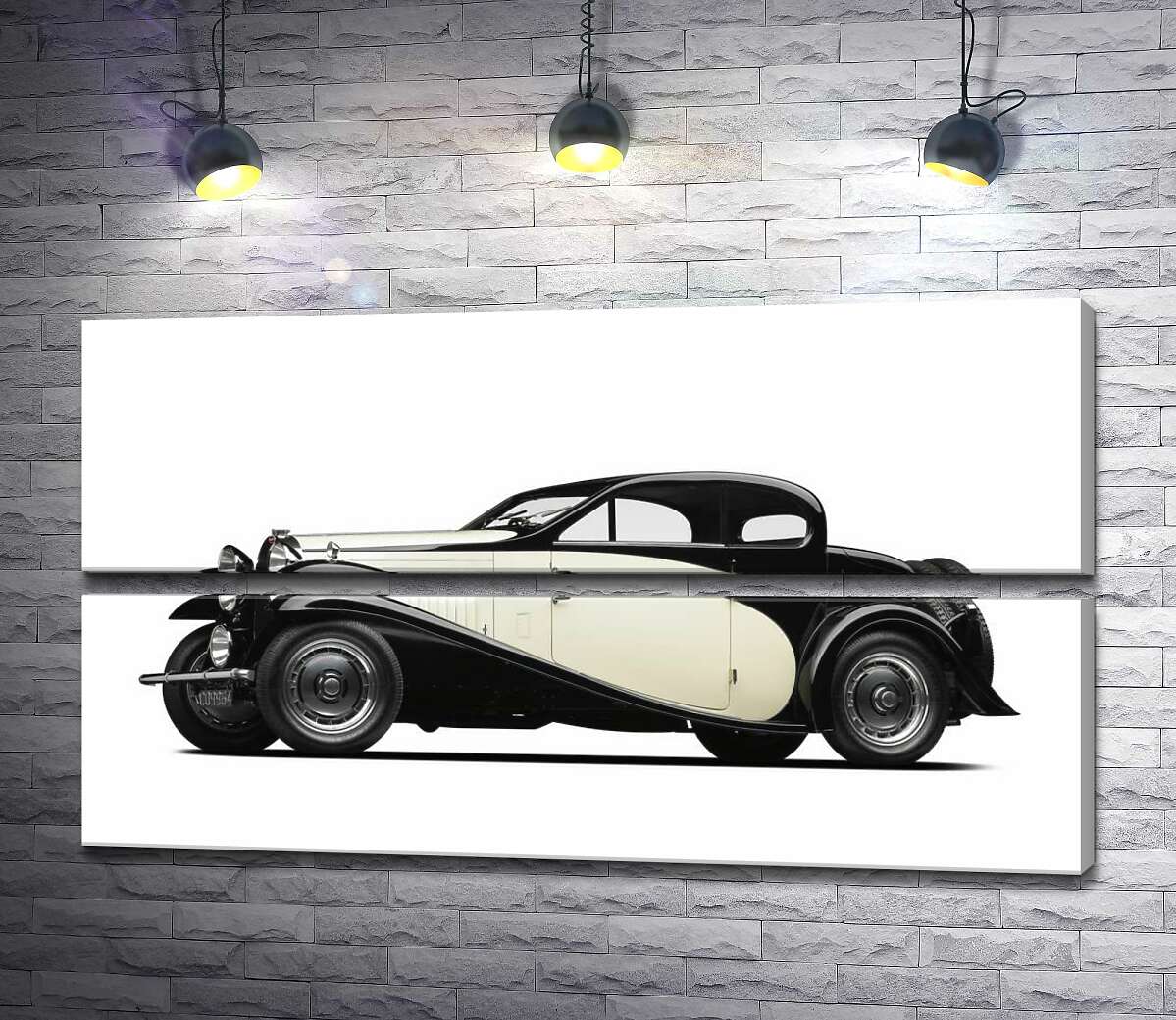 модульна картина Елегантний французький автомобіль Бугатті (Bugatti Type 46) (Модуль №7)