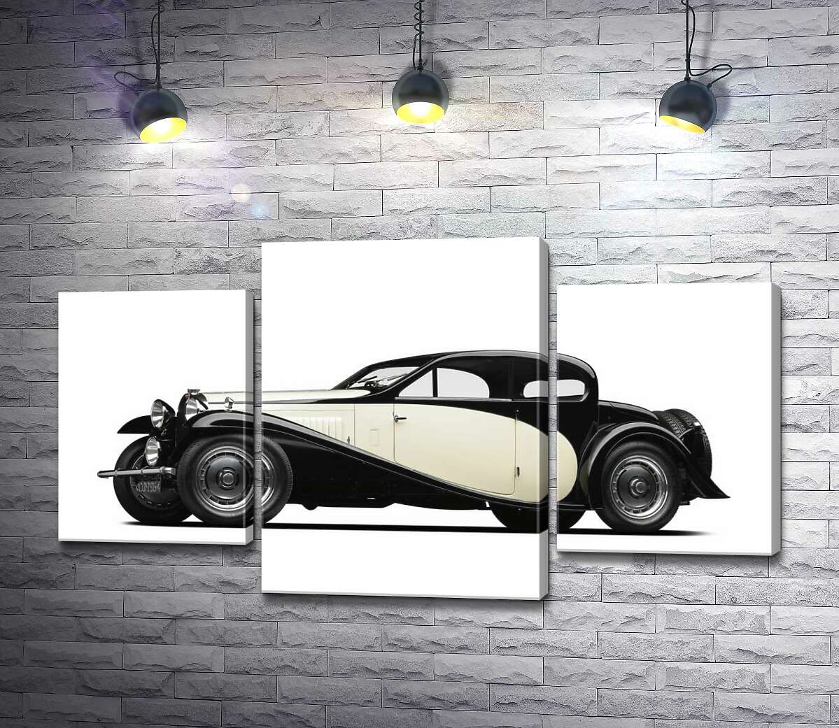 модульна картина Елегантний французький автомобіль Бугатті (Bugatti Type 46) (Модуль №10)
