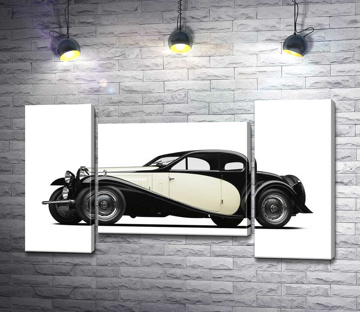 модульна картина Елегантний французький автомобіль Бугатті (Bugatti Type 46) (Модуль №11)