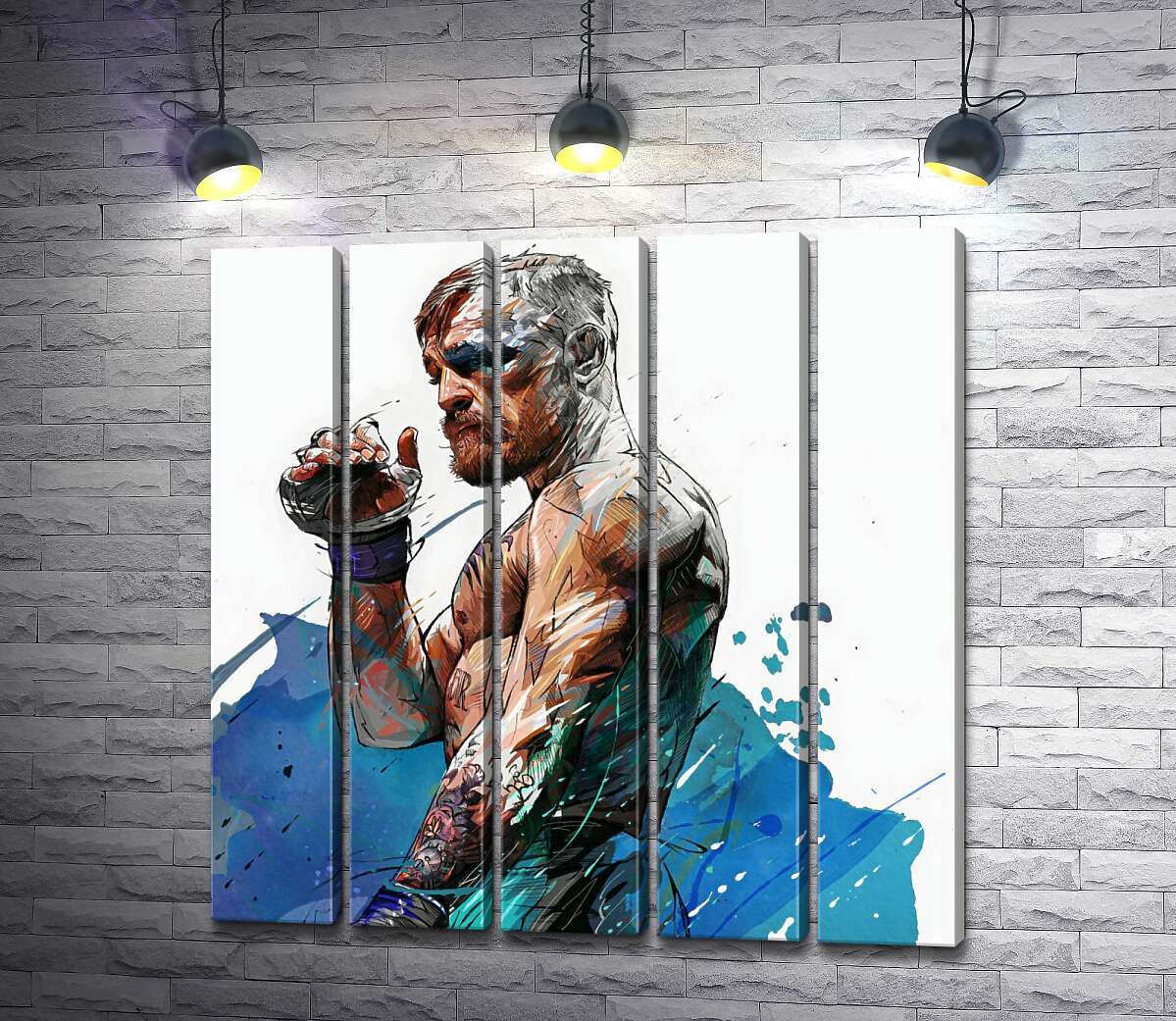 модульна картина Боксер Конор Мак-Грегор (Conor McGregor) після переможного бою (Модуль №26)